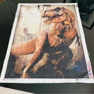 Dinosaur Diamond Art Completed Picture